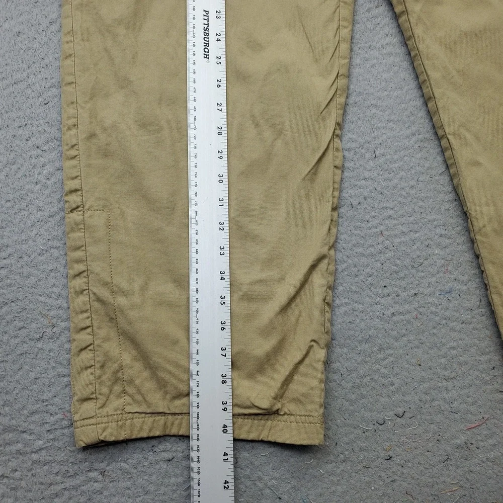 The Territory Ahead Golf‎ Chino Pants Mens XL Tan Flannel Lined Elastic Waist